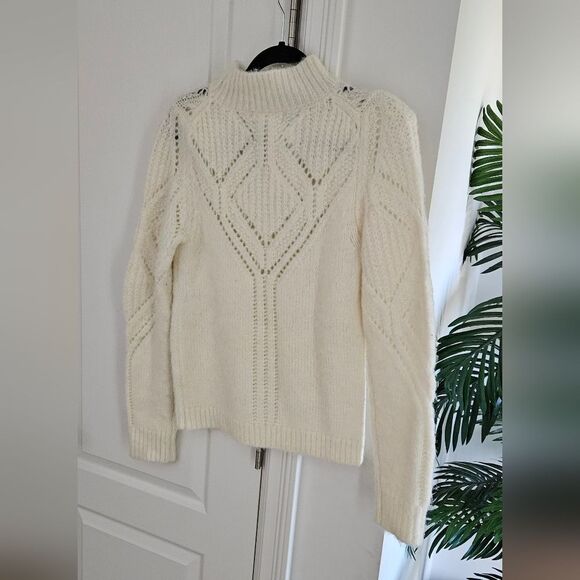 Dear John Elegant White Knit Sweater - Picture 1 of 5